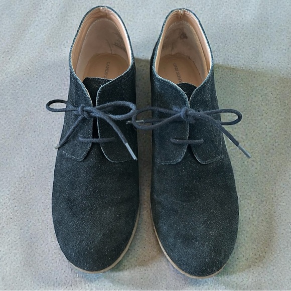 Lands' End Shoes - Black Suede Lands End Women's Chalet Ankle Boots